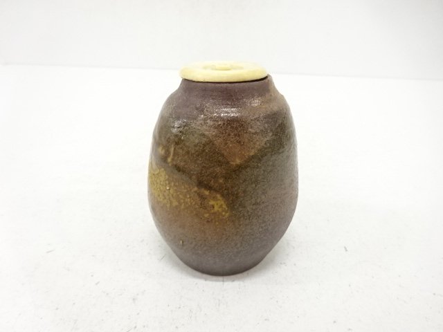 JAPANESE COLLECTIBLE / ARTISTS ASH GLAZE TEA CADDY